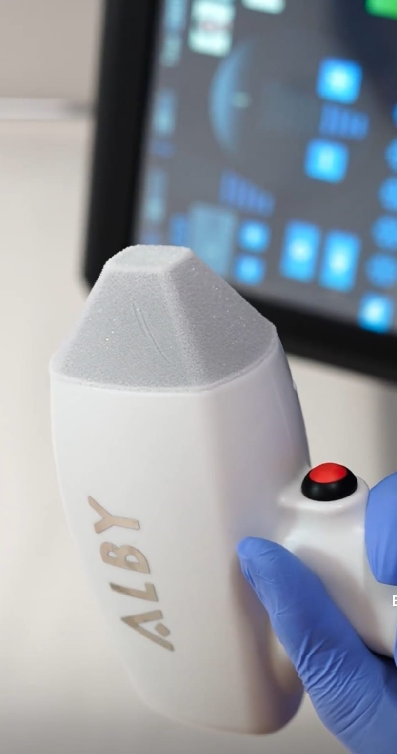 Alby buz başlık cihaz hazırlığının görseli